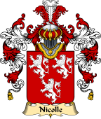 French Family Coat of Arms (v.25) Nicolle