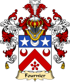 French Family Coat of Arms (v.25) Fornier or Fournier