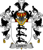 Irish Family Coat of Arms (v.25b) Lovett