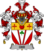Irish Family Coat of Arms (v.25b) Orr