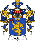 Italian Family Coat of Arms (v.25b) Cellini