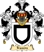 Irish Family Coat of Arms (v.25a) Travers