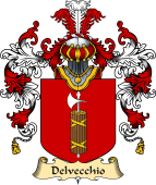 Italian Family Coat of Arms (v.25a) Delvecchio