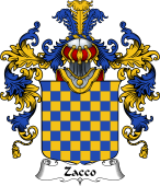 Italian Family Coat of Arms (v.25b) Zacco