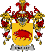 Irish Family Coat of Arms (v.25b) Malley or O