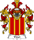 Italian Family Coat of Arms (v.25b) Vinci
