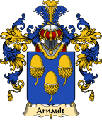 French Family Coat of Arms (v.25) Arnault