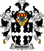 Irish Family Coat of Arms (v.25b) Marbury