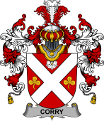 Irish Family Coat of Arms (v.25b) Corry or O