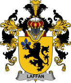 Irish Family Coat of Arms (v.25b) Laffan