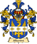 Italian Family Coat of Arms (v.25a) Albertini
