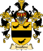 English Family Coat of Arms (v.25) Swallow