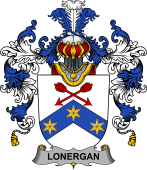 Irish Family Coat of Arms (v.25b) Lonergan or O