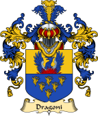 Italian Family Coat of Arms (v.25a) Dragoni