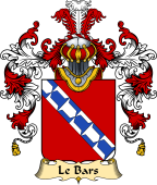 French Family Coat of Arms (v.25) Le Bars ( de le Bars)