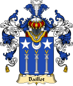 French Family Coat of Arms (v.25) Baillot