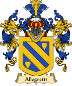Italian Family Coat of Arms (v.25a) Allegretti