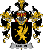 Irish Family Coat of Arms (v.25b) Griffin or O
