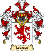 French Family Coat of Arms (v.25) Levèque (Evèque l