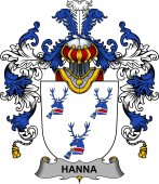 Irish Family Coat of Arms (v.25b) Hanna or O