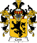 Italian Family Coat of Arms (v.25b) Conti