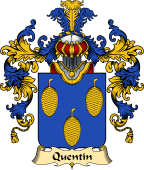 French Family Coat of Arms (v.25) Quentin