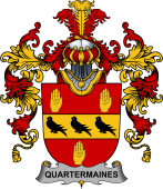 Irish Family Coat of Arms (v.25b) Quartermaines