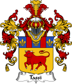 Italian Family Coat of Arms (v.25b) Tassi