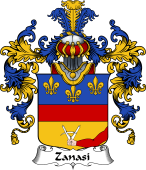 Italian Family Coat of Arms (v.25b) Zanasi