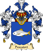 Italian Family Coat of Arms (v.25a) Pescatori