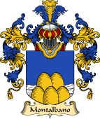 Italian Family Coat of Arms (v.25a) Montalbano