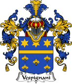 Italian Family Coat of Arms (v.25b) Vespignani