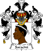 Italian Family Coat of Arms (v.25b) Saracini