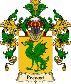 French Family Coat of Arms (v.25) Prévost I