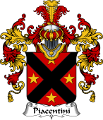 Italian Family Coat of Arms (v.25b) Piacentini