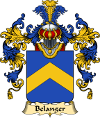 French Family Coat of Arms (v.25) Belanger