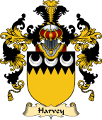 Irish Family Coat of Arms (v.25a) Harvey or Hervey