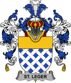 Irish Family Coat of Arms (v.25b) St.Leger