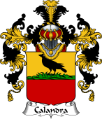 Italian Family Coat of Arms (v.25b) Calandra