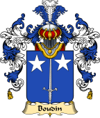French Family Coat of Arms (v.25) Boudin