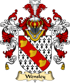 English Family Coat of Arms (v.25) Wensley or Wendesley