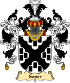 English Family Coat of Arms (v.25) Soper