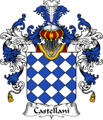 Italian Family Coat of Arms (v.25b) Castellani