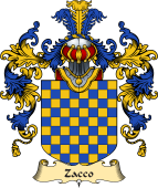 Italian Family Coat of Arms (v.25a) Zacco