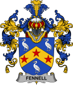 Irish Family Coat of Arms (v.25b) Fennell or O