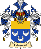 Italian Family Coat of Arms (v.25a) Falconetti
