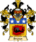 French Family Coat of Arms (v.25) Brunot