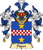 French Family Coat of Arms (v.25) Piquet
