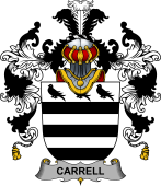 Irish Family Coat of Arms (v.25b) Carrell