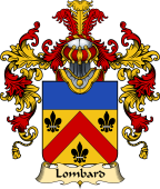 French Family Coat of Arms (v.25) Lombard